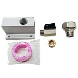 M7510 RapidAir Maxline Compressed Air Piping Outlet Kit 3/4-Inch Tubing System with 1/2-Inch NPT Outlet Port Equipped with Straight Air Piping Fittings and Ball Valve Air Line Kit Replacement