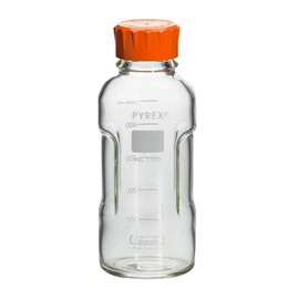 Pyrex 1399-500CN-M Slim line Media Bottle Easy Pour Corning 500ML Ca, Glass (Pack of 1)