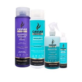 Set de Tratamiento | Neutraliza tonos amarillos | Rutina para rubios | Extracto de caviar | Sin sulfatos y parabenos