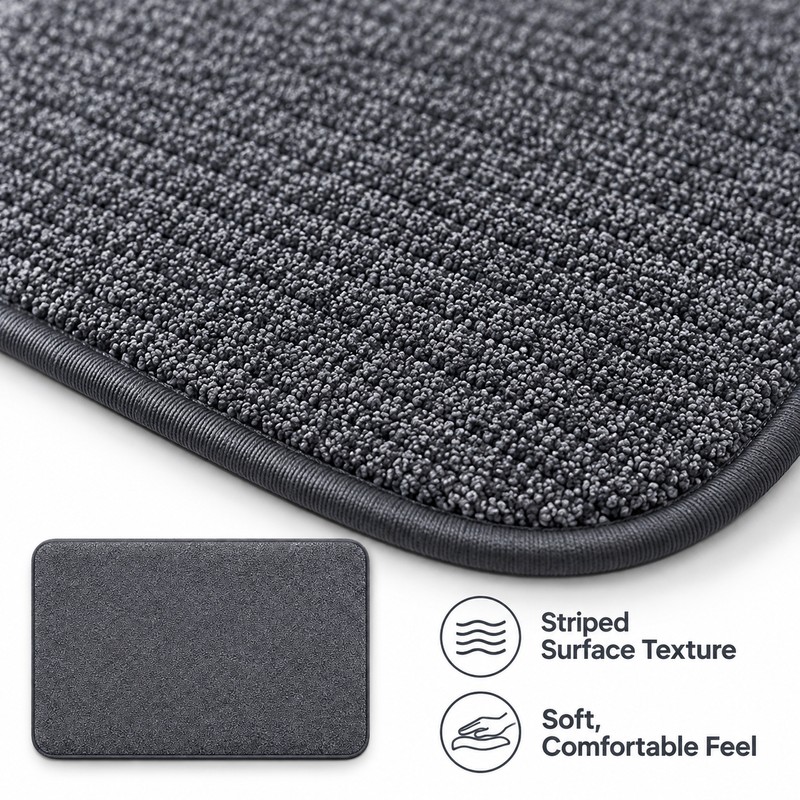 Flannel Floor Mat for Kitchen & Bathroom – Non-Slip Absorbent