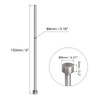 uxcell Straight Ejector Pins, 4mm (5/32") Dia. 65Mn Steel Round
