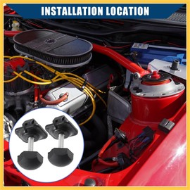 REPAIROCK 1L5Z-16758-AA/Hood/Bumper Stop for Ford for Ranger 1998-2011 / Hood Stop Buffer/Durable/Rubber / 2 Pcs/Black Auto Replacement Parts