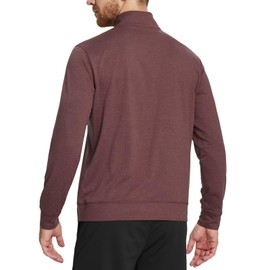 VANCAMEL Men’s Golf Quarter Zip Pullover Long Sleeve 1/4 Zip Pullover Sweatshirt Mock Neck Performance Heather Men Sweatshirt
