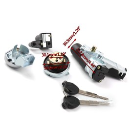 Topteng Ignition Switch Fuel Gas Cap Seat Lock Key Kit for Honda NPS50 Ruckus 2003-2005, NPS50 Ruckus 50 2006-2019 35014-GEZ-Y21, 35014-GEZ-611
