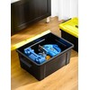 Cetomo 95Qt*6 Plastic Storage Bins, Tote Storage Box with Handle,