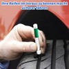 Pack of 5 Tyre Tread Depth Gauge, Intelligent Colour Coded