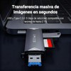 JESWO 3 en 1 Lector de Tarjetas SD, Aluminum Adaptador