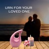 Pink Teardrop Cremation Urn for Human Ashes Adult | Funeral