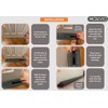 MOXVIO Draft Excluder for Doors, Double Under Door Draught Excluder,