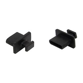 Techno Baines USB31CCCK-B1-TPEV0-6 USB Type-C Connector Cap (Black) Knob 6pcs/Pack Moderate Softness TPE
