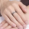 083 Base Men's Ring Tungsten Matte Line Width 0.2 inch