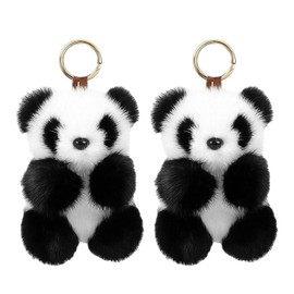 2 Pieces of Panda Pendants, Cute Plush Pendants, Bag Decoration Pendants, Keychain Pendants, Creative Pendants