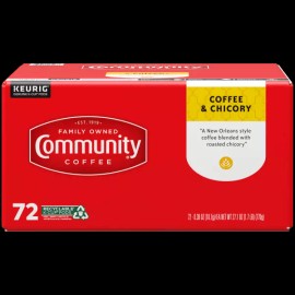 Community Coffee K Cups Pod - Choice of Flavor ( 72 count ) - Coffee and Chicory
