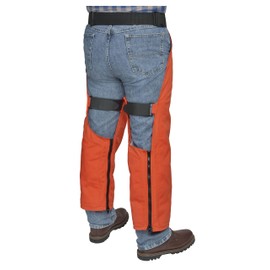 Elvex - WELJE9136Z JE-9136Z ProChapsZ 1000 Denier Wrap Around Calf Protection with Zipper, 36" Length from Waist, Orange