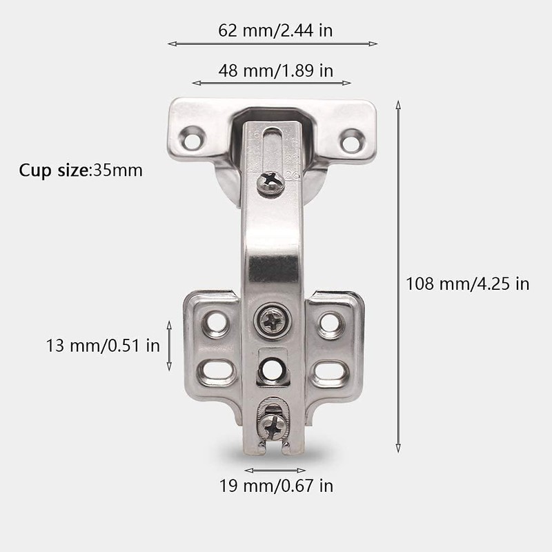 2 Pieces 135 Degree Corner Cabinet Door Hinge Kitchen Bathroom