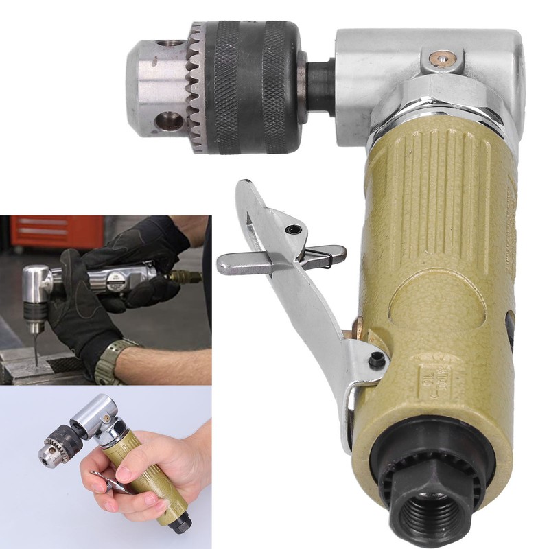 90 Degrees Elbow Air Drill Pneumatic Powerful Angle Drilling Machine