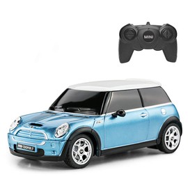 RASTAR RC Mini Cooper Toy Car, 1/24 Mini Cooper S Remote Control Car – Sky Blue