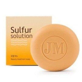 Roakos sulful solution sulfur soap, 1 piece, 100g / 로아코스 sulful solution 유황비누, 1개, 100g