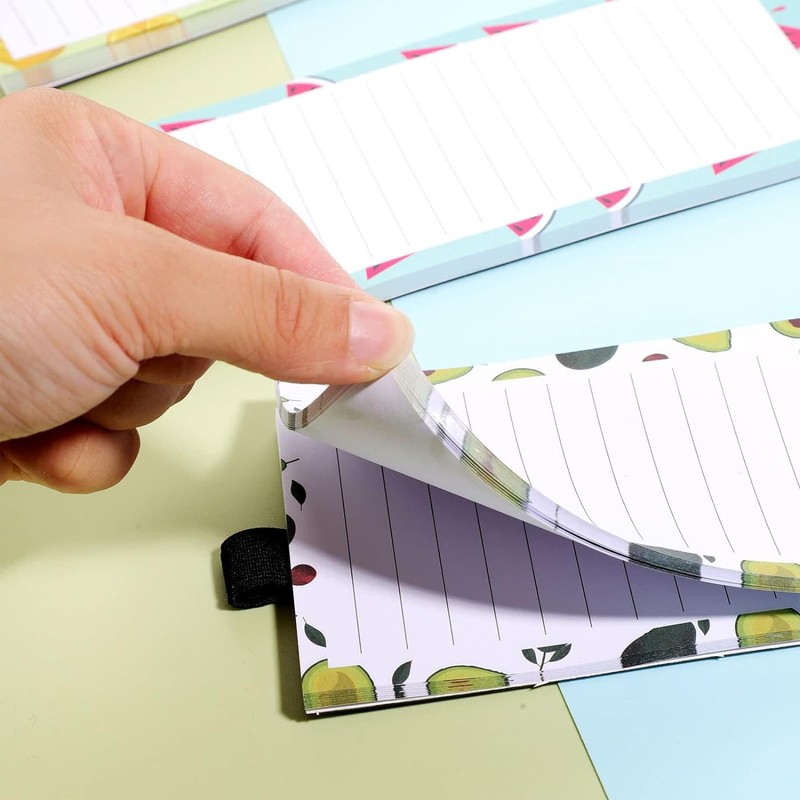 Roczential 3 Pack Magnetic Notepads for Refrigerator Grocery List Magnet