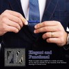Kisangel 4 Piezas Clip de Corbata de Metal Cobre para
