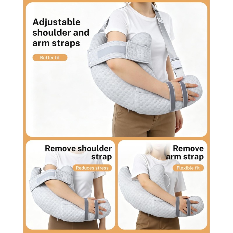 KUAZIDAR Shoulder Pillow Rotator Cuff Pillow - Arm Sling Side