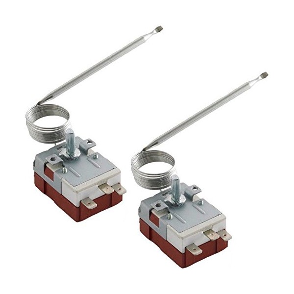 American Volt 2-Pack Universal Automotive Adjustable Electric Fan Thermostat Switch