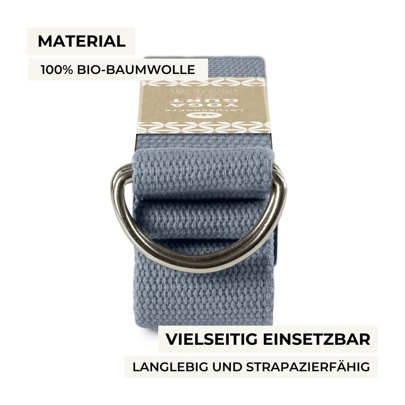 Lotuscrafts Yoga Strap - 100% Cotton (KBA) - for Better