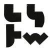 4pcs Barber Enhancement Cards with Measurement Indicators,Beard Shaper,Shaping Templates for
