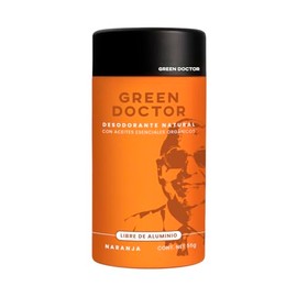 Green Doctor - Desodorante Natural sin Aluminio ni Parabenos Para Toda la Familia con Empaque Compostable - Kit 3 Piezas de 55 g c/u (Naranja)