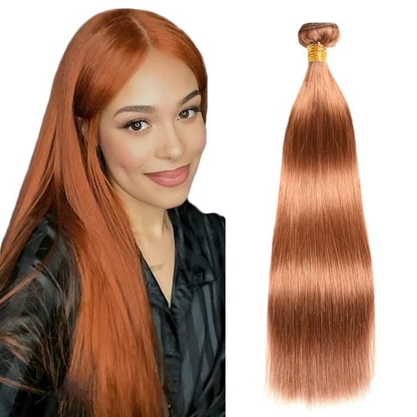 Brown Bundles Human Hair Straight Bundles 22 Inch #30 Brown