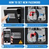 NEWIROVE Large Key Safe Wall Mounted Key Cabinet with Combination