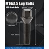 GAsupply 14x1.5 40mm Shank Lug Bolts, Fit for X3 E83,
