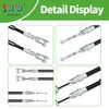 10L0L Golf Cart Brake Cable Set Compatible with Club Car