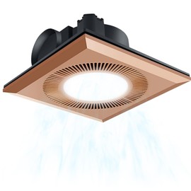 JNNXZZ Bathroom Exhaust Fan with LED Light,Bath Ventilation Fan Ceiling Mount,Quiet Shower Vent Fan and Light Combo for Bedroom Laundry Shower Restroom,374 CFM & 1.2 Sones,Easy to Install