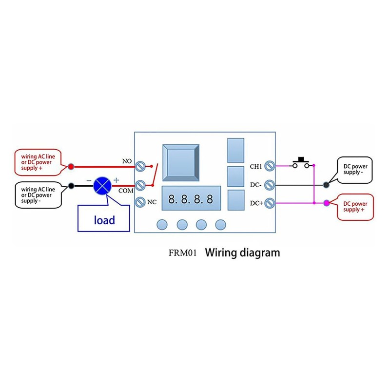 Multifunctional Self-Locking Cycle Timer, Adjustable Continuous Loop Relay Module, Automation