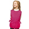 Hot Pink Kids Art Smock, Cobbler Apron, Durable Poly/Cotton Twill