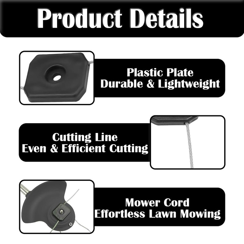 5 Pcs 150mm String Trimmer Head & Line Replacement |