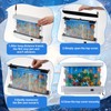 Baquler 2 Pack Fake Fish Tank with Moving Fish, Decorative
