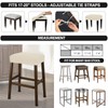 NeColorLife Rectangle Bar Stool Covers,Stretch Waterproof Saddle Seat Covers for