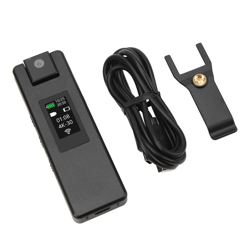 WiFi Body Camera 4K HD Motion Detection 1500mAh 180 Degree