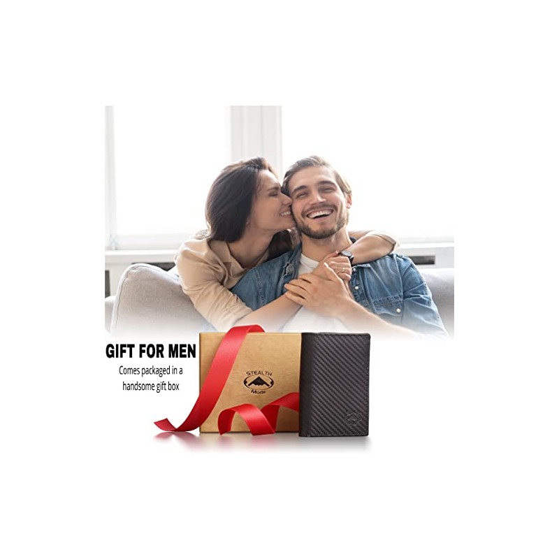 Stealth Mode - Cartera de Cuero Triple Para Hombre con