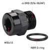 6AN -6 ORB O-ring Boss to M10x1.0 Female Port Adapter