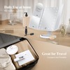 HUONUL Makeup Mirror Vanity with Lights, 2X 3X 10X Magnification,