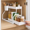 Pull-Out Cabinet Organizer for Kitchen and Bathroom Storage – Black