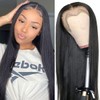 Echthaar PerüCke 4x4 Transparent Lace Front Wig Human Hair 4x4