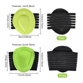 2 Paar Mittelfußbandage, Doppelseitige Ergonomische Fußgewölbeunterstützung, Mittelfußbandage Einlegesohlen zur Linderung von Plantarfasziitis & Fußgewölbeschmerzen, Perfekt für Alltag und Sport