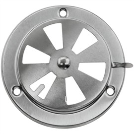 safycaby BBQ Smoker Air Vent Stainless Steel Grill Vent Replacement Parts for Adjustable Airflow Stainless Steel Grill Damper Smoker 1PCS