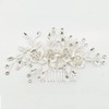 Lismyakey Wedding Hair Comb Clip Handmade Rhinestone Bridal Hair Comb