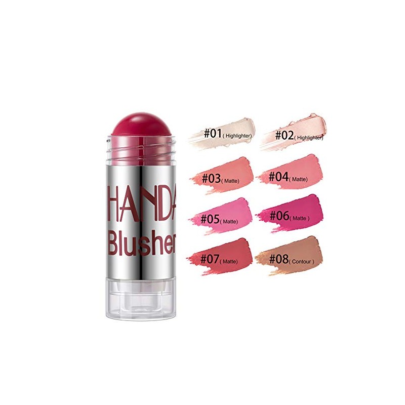 GL-Turelifes Blush Stick Blush Cream Moisturizing, Highlighter&Trimming Rouge Pen, Glow