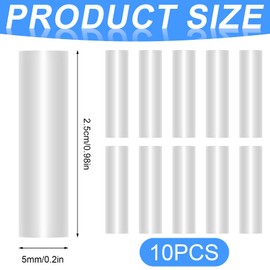 NQEUEPN 10pcs Sneaker Shoe Lace Shortening Repair Aglet Tips, 0.2 Inch Shoelaces Repair Plastic Shoe Lace Ends Tips for Shoestring